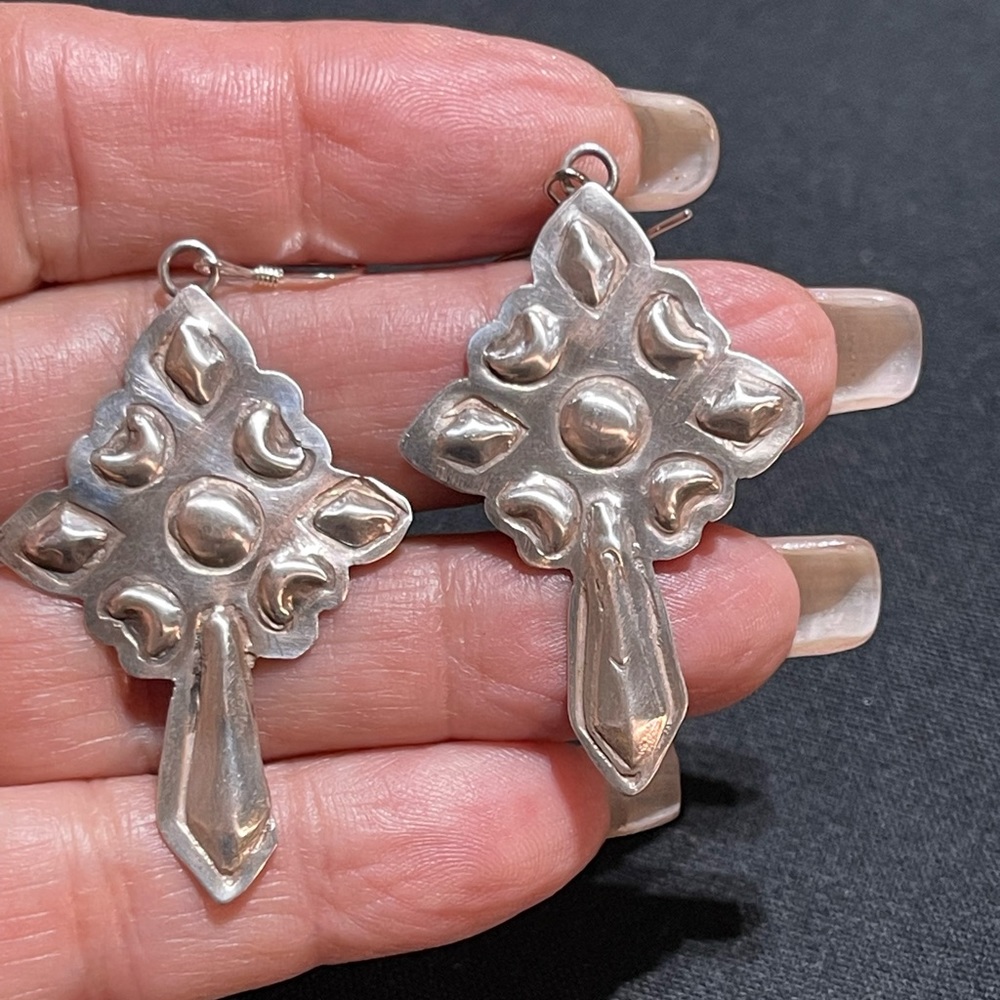 SOLD…..Navajo Sterling Earrings